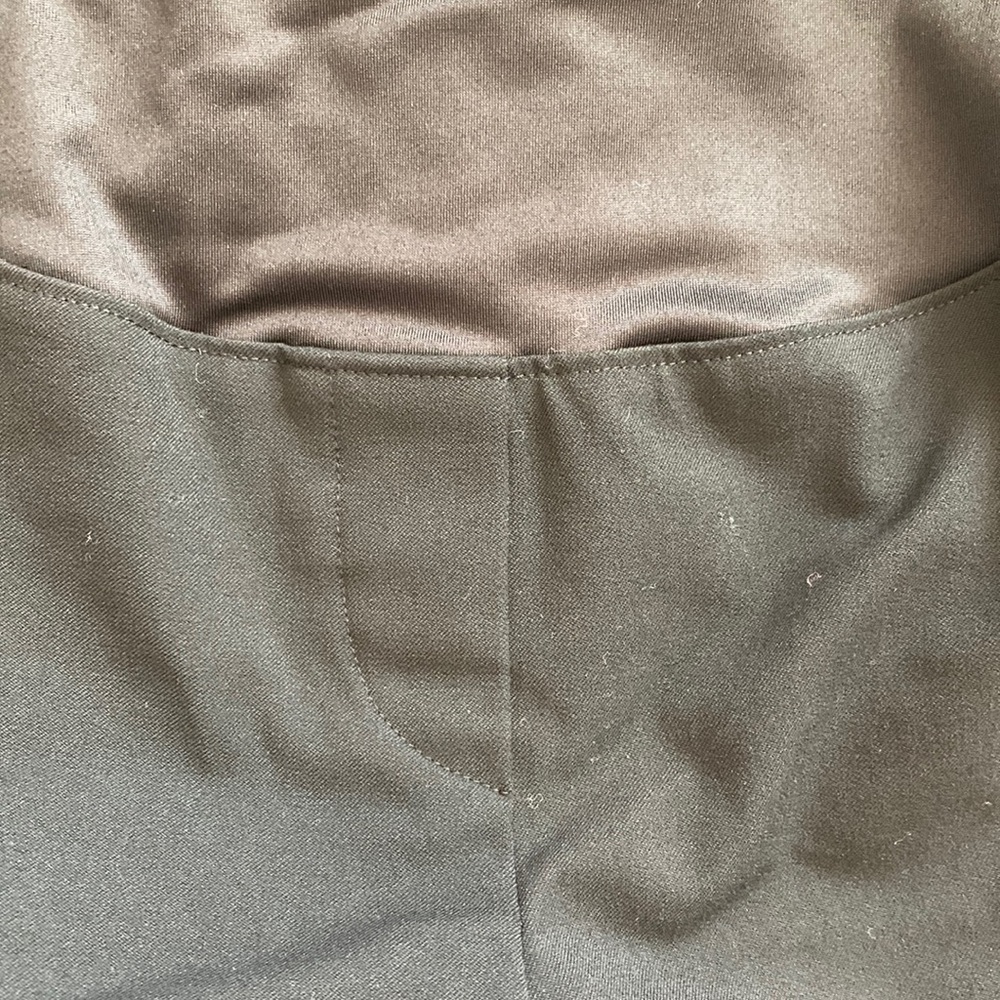 Loft Black Petite Maternity Dress Pants - Picture 6 of 9